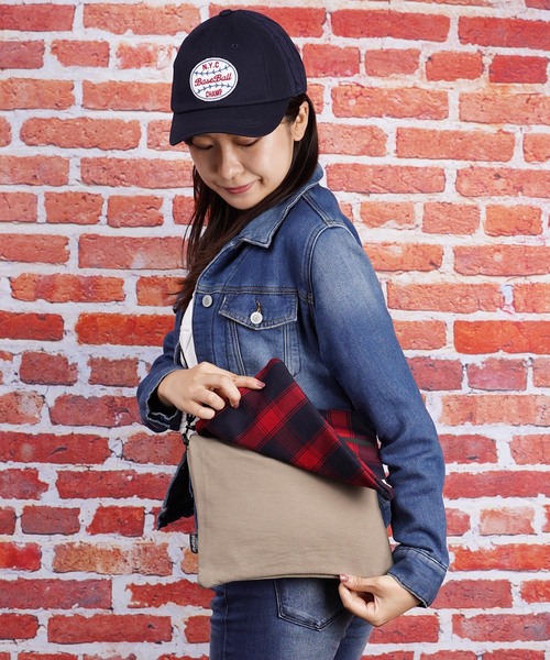 おしゃれスタ(オシャレスタ)の「Healthknit Product 親子ツインサコッシュ(LS)(ショルダーバッグ・メンズ・ベージュ/グレー/アイボリー/モカ・FREE)」の10枚目の写真