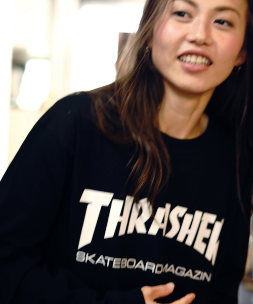 MAG LOGO L/S T-SHIRTS/スラッシャー ロンT 長袖 ロゴ（Tシャツ/カットソー）｜THRASHER（スラッシャー）