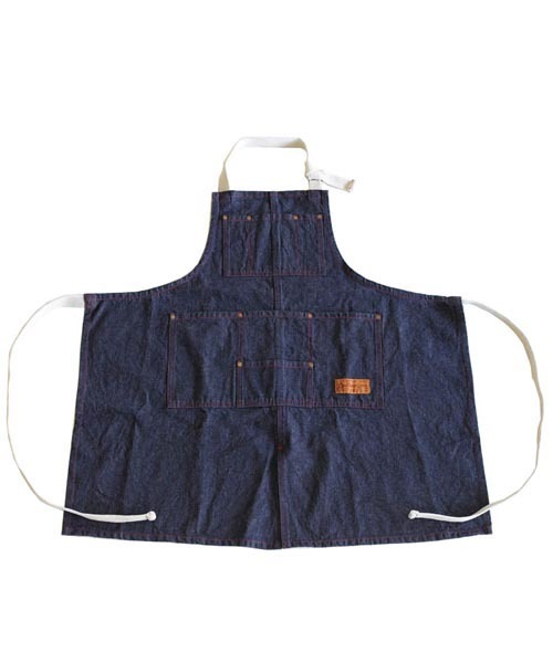 DULTON(ダルトン)の「''MW'' WORK APRON/"MW" ワーク エプロン(エプロン・レディース・インディゴブルー/ストライプ/ライトインディゴブルー/ナチュラル/カーキ・FREE)」の18枚目の写真