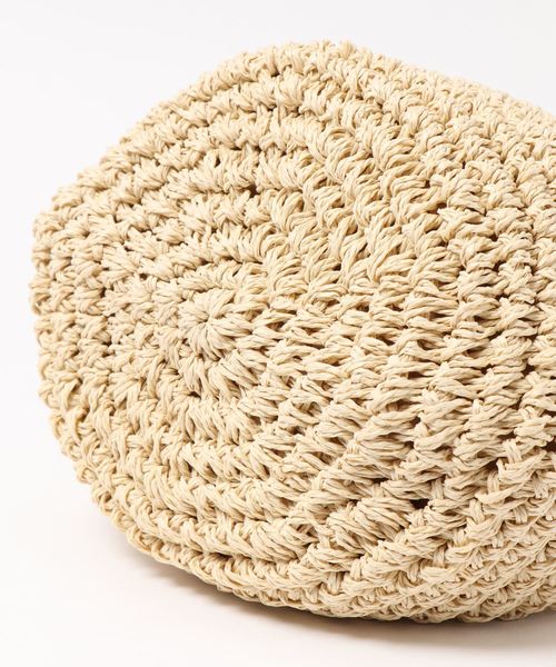 natural couture（ナチュラルクチュール）の「雑材巾着バッグ（ショルダーバッグ・レディース・サックスブルー/ピンク/ナチュラル・FREE）」の4枚目の写真