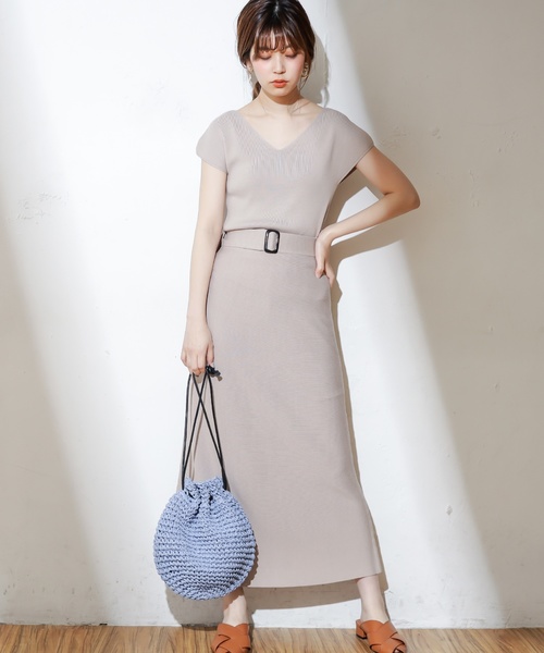 natural couture（ナチュラルクチュール）の「雑材巾着バッグ（ショルダーバッグ・レディース・サックスブルー/ピンク/ナチュラル・FREE）」の8枚目の写真