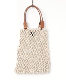 MAISON N.H PARIS | MAISON N.H PARIS (メゾン エヌ アッシュ パリ)GOA PM COTTON LEATHER HAND BAG(かごバッグ)