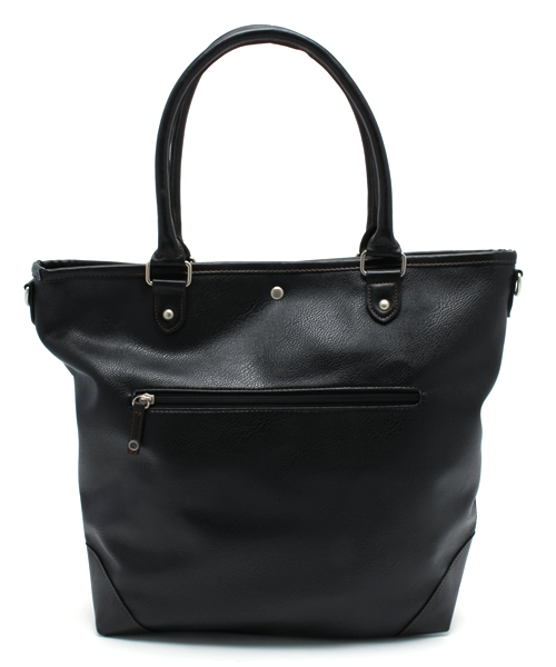 WEGO(ウィゴー)の「WEGO/2WAYフェイクレザーカラートートバッグ(トートバッグ・メンズ・キャメル/ブラック/ブラウン・FREE)」の7枚目の写真