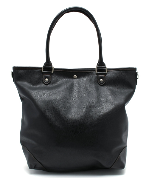 WEGO(ウィゴー)の「WEGO/2WAYフェイクレザーカラートートバッグ(トートバッグ・メンズ・キャメル/ブラック/ブラウン・FREE)」の12枚目の写真