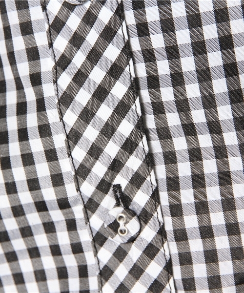 WEGO（ウィゴー）の「WEGO/ギンガムチェック肩フリルブラウス（シャツ/ブラウス・レディース・レッド/ブラック/ブルー/ブルー系その他・FREE）」の8枚目の写真