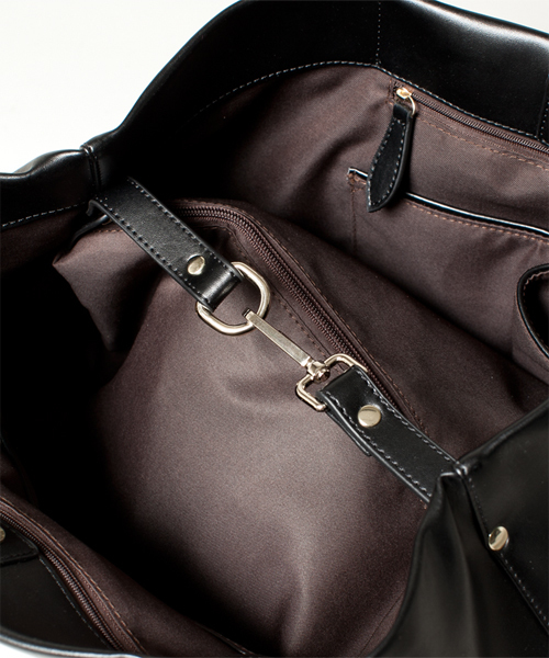 NANO universe（ナノユニバース）の「カウレザートート（トートバッグ・メンズ・ブラウン/ライトブラウン/ブラック/ブルー・FREE）」の19枚目の写真