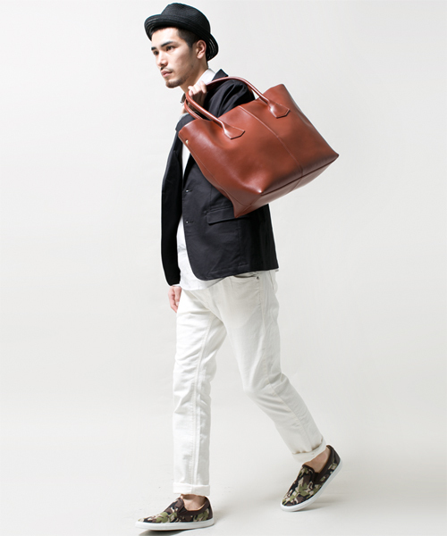 NANO universe（ナノユニバース）の「カウレザートート（トートバッグ・メンズ・ブラウン/ライトブラウン/ブラック/ブルー・FREE）」の15枚目の写真