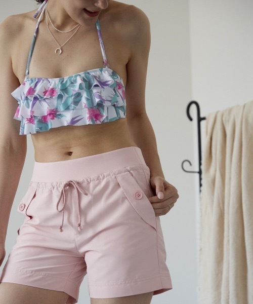 Ocean Pacific（オーシャンパシフィック）の「【OP】レディースボードショーツ / サーフショーツ / 水着  水陸両用 マリンスポーツ  アウトドア（水着・レディース・ブラック/ネイビー/カーキ/ブルー/ライトピンク・SMALL/MEDIUM/LARGE/X-LARGE）」の21枚目の写真