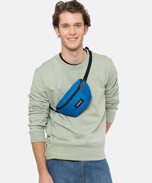 EASTPAK(イーストパック )の「SPRINGER INSTANT パッカブル ミニショルダー/ウエストバッグ(ボディバッグ/ウエストポーチ)」|ブルー