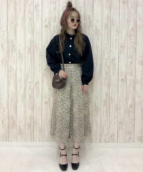 archives e'pice(アルシーヴエピス)の「【限定item!!】アニマル柄フレアスカート(スカート・レディース・アイボリー/オフホワイト/ブラック/ブラウン・MEDIUM)」の5枚目の写真