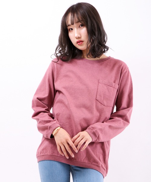 Goodwear(Since1983)(グッドウェア)の「Goodwear(Since1983) リブ袖 クルーネック ラグランスリーブ ポケットTシャツ(Tシャツ/カットソー・メンズ・グレー/ゴールド/ピンク系その他・M)」の19枚目の写真