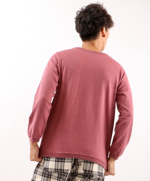 Goodwear(Since1983)(グッドウェア)の「Goodwear(Since1983) リブ袖 クルーネック ラグランスリーブ ポケットTシャツ(Tシャツ/カットソー・メンズ・グレー/ゴールド/ピンク系その他・M)」の21枚目の写真