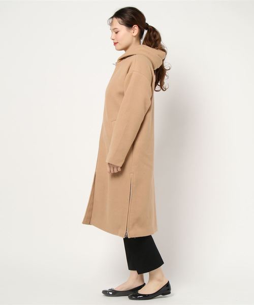 GeeRA(ジーラ)の「サイドジップフーディコート(その他アウター・レディース・ブラック/ベージュ・MEDIUM/LARGE/X-LARGE)」の14枚目の写真