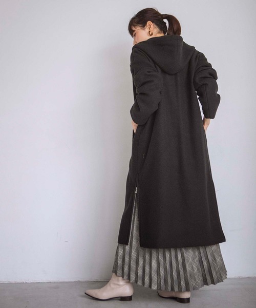 GeeRA(ジーラ)の「サイドジップフーディコート(その他アウター・レディース・ブラック/ベージュ・MEDIUM/LARGE/X-LARGE)」の10枚目の写真