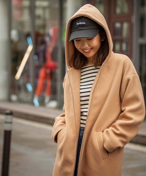 GeeRA(ジーラ)の「サイドジップフーディコート(その他アウター・レディース・ブラック/ベージュ・MEDIUM/LARGE/X-LARGE)」の3枚目の写真