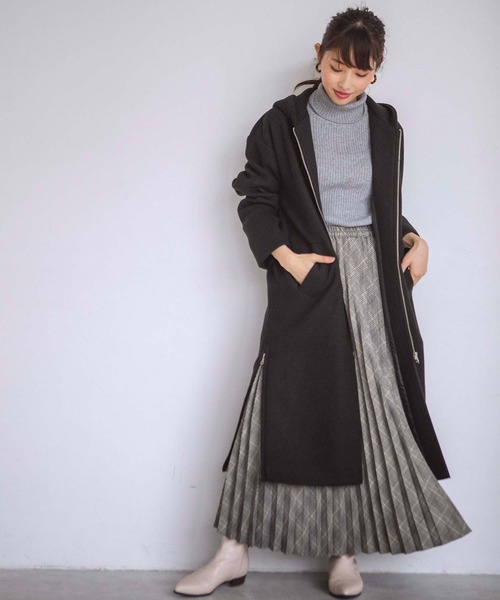 GeeRA(ジーラ)の「サイドジップフーディコート(その他アウター・レディース・ブラック/ベージュ・MEDIUM/LARGE/X-LARGE)」の19枚目の写真