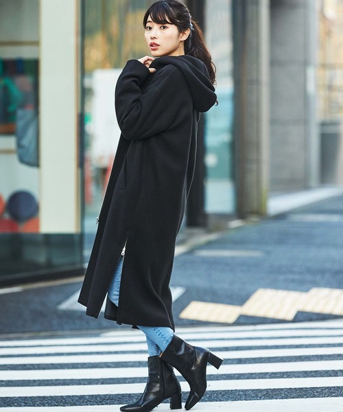 GeeRA(ジーラ)の「サイドジップフーディコート(その他アウター・レディース・ブラック/ベージュ・MEDIUM/LARGE/X-LARGE)」の21枚目の写真