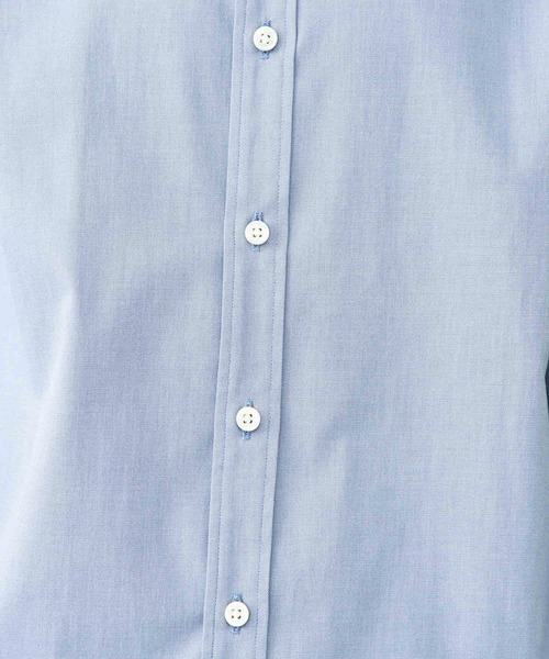 UNITED TOKYO（ユナイテッドトウキョウ）の「シャークスキンバンドカラー（シャツ/ブラウス・メンズ・ホワイト/サックスブルー/グレイッシュベージュ/ブラック・1/2/3）」の12枚目の写真