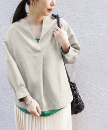 ADAM ET ROPE' | ツイルスキッパーブラウス(シャツ/ブラウス)