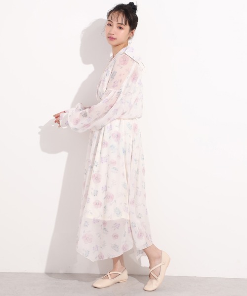 one after another NICE CLAUP（ワンアフターアナザーナイスクラップ）の「オリジナルフラワープリントシャツ（シャツ/ブラウス・レディース・ピンク/ブルー・FREE）」の8枚目の写真