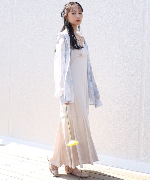 one after another NICE CLAUP（ワンアフターアナザーナイスクラップ）の「オリジナルフラワープリントシャツ（シャツ/ブラウス・レディース・ピンク/ブルー・FREE）」の16枚目の写真