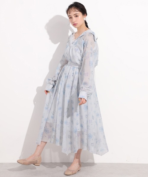 one after another NICE CLAUP（ワンアフターアナザーナイスクラップ）の「オリジナルフラワープリントシャツ（シャツ/ブラウス・レディース・ピンク/ブルー・FREE）」の13枚目の写真