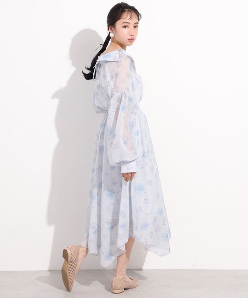 one after another NICE CLAUP（ワンアフターアナザーナイスクラップ）の「オリジナルフラワープリントシャツ（シャツ/ブラウス・レディース・ピンク/ブルー・FREE）」の12枚目の写真