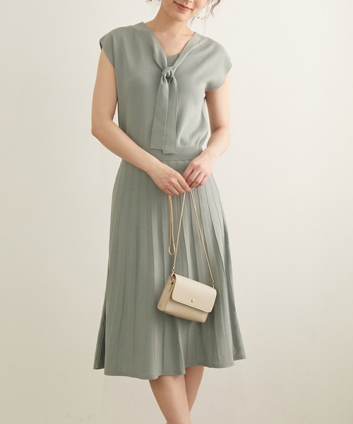 セール 2way ボウタイニットワンピース ワンピース Rope Picnic ロペピクニック のファッション通販 Zozotown