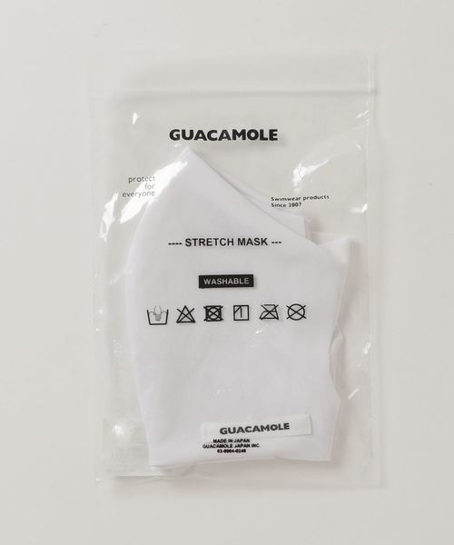 GUACAMOLE（ガカモレ）の「STRETCH MASK  -washable & sustainable- / ストレッチマスク　ウォッシャブル アンド サスティナブル（マスク・レディース・ホワイト/ブラック/イエロー・FREE）」の15枚目の写真