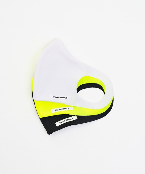 GUACAMOLE（ガカモレ）の「STRETCH MASK  -washable & sustainable- / ストレッチマスク　ウォッシャブル アンド サスティナブル（マスク・レディース・ホワイト/ブラック/イエロー・FREE）」の12枚目の写真