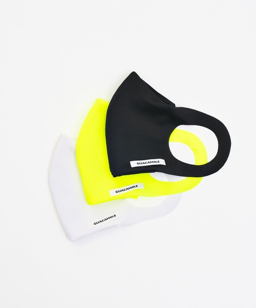 GUACAMOLE（ガカモレ）の「STRETCH MASK  -washable & sustainable- / ストレッチマスク　ウォッシャブル アンド サスティナブル（マスク・レディース・ホワイト/ブラック/イエロー・FREE）」の14枚目の写真