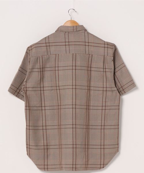 WEGO（ウィゴー）の「WEGO/【セットアップ対応商品】TRクラシックチェック5分袖シャツ（シャツ/ブラウス・メンズ・グレー系その他2/ブラウン系その他2/ベージュ系その他2・MEDIUM/LARGE）」の4枚目の写真