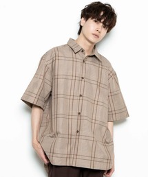 WEGO | WEGO/【セットアップ対応商品】TRクラシックチェック5分袖シャツ(シャツ/ブラウス)