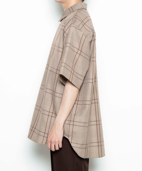 WEGO（ウィゴー）の「WEGO/【セットアップ対応商品】TRクラシックチェック5分袖シャツ（シャツ/ブラウス・メンズ・グレー系その他2/ブラウン系その他2/ベージュ系その他2・MEDIUM/LARGE）」の13枚目の写真