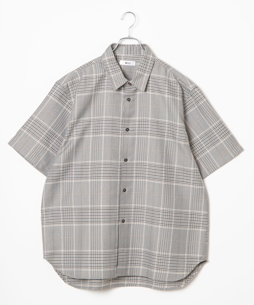 WEGO（ウィゴー）の「WEGO/【セットアップ対応商品】TRクラシックチェック5分袖シャツ（シャツ/ブラウス・メンズ・グレー系その他2/ブラウン系その他2/ベージュ系その他2・MEDIUM/LARGE）」の11枚目の写真