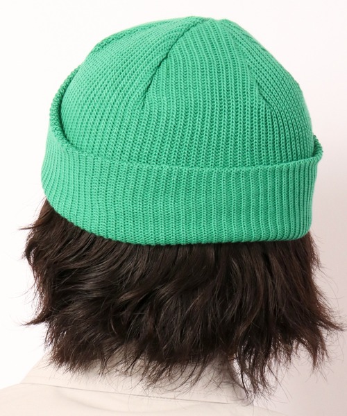 DISCUS（ディスカス）の「【DISCUS】ワンポイント ショートニットキャップ（ニットキャップ/ビーニー・メンズ・ライトイエロー/ネイビー/ライトピンク/オフホワイト/グレー/ブラック/ダークオレンジ/イエロー/ライトパープル/レッド/ライトブルー/グリーン・FREE）」の19枚目の写真