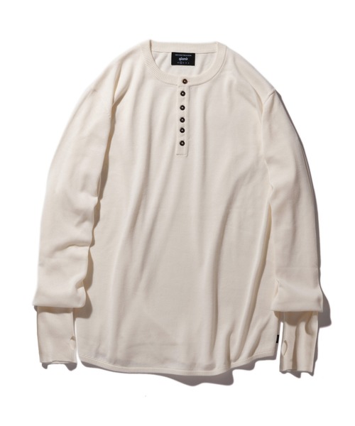 glamb(グラム)の「Creed henry rum knit / クリードヘンリーラムニット(ニット/セーター・メンズ・ホワイト/ベージュ/グレー/ブラック・L/M/S)」の1枚目の写真