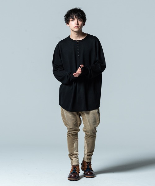 glamb(グラム)の「Creed henry rum knit / クリードヘンリーラムニット(ニット/セーター・メンズ・ホワイト/ベージュ/グレー/ブラック・L/M/S)」の15枚目の写真