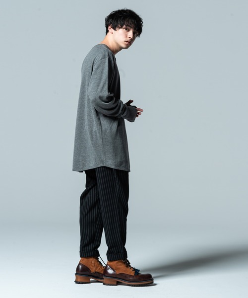 glamb(グラム)の「Creed henry rum knit / クリードヘンリーラムニット(ニット/セーター・メンズ・ホワイト/ベージュ/グレー/ブラック・L/M/S)」の17枚目の写真