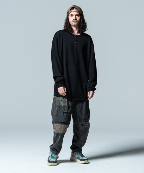 glamb(グラム)の「Creed henry rum knit / クリードヘンリーラムニット(ニット/セーター・メンズ・ホワイト/ベージュ/グレー/ブラック・L/M/S)」の19枚目の写真