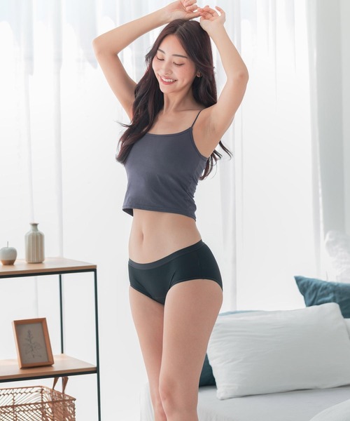 comfits(コンフィッツ)の「吸水ショーツ comfits regular(ショーツ・レディース・ブラック/クリアブラック/ライトブラック・LL/3L/S/M/L/XS)」の4枚目の写真