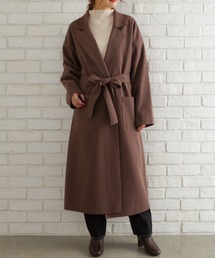 SpRay | Ｗフェイスベルト付きサイドスリットコート(ダウンジャケット/コート)