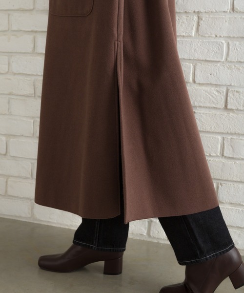 SpRay(スプレイ)の「Wフェイスベルト付きサイドスリットコート(ダウンジャケット/コート・レディース・グリーン/アイボリー/モカ/ライトベージュ/ブルー/ブラック・FREE)」の18枚目の写真