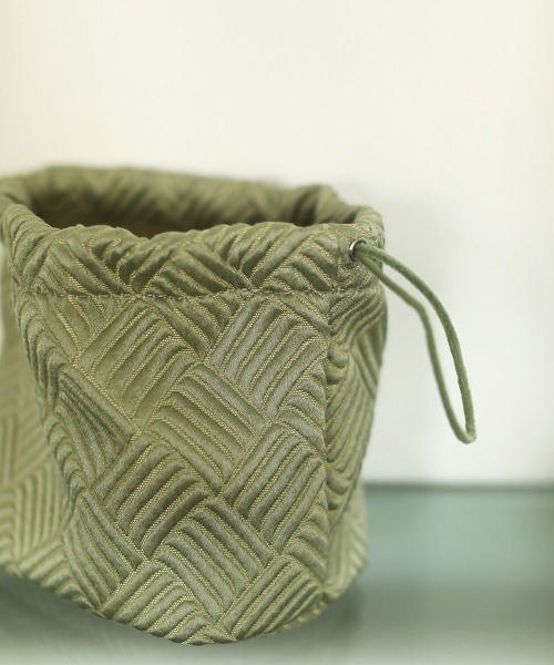 TODAYFUL（トゥデイフル）の「サテンジャガードパース（ハンドバッグ・レディース・パープル/キナリ/グリーン系その他/ミント・FREE）」の10枚目の写真