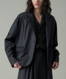 juha | SHADOW STRIPE SHORT JACKET(テーラードジャケット)