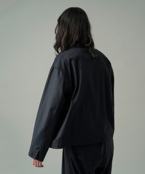 JUHA SHADOW STRIPE ジャケット / パンツ　セットアップ juha（ユハ）の「SHADOW STRIPE SHORT JACKET（その他アウター