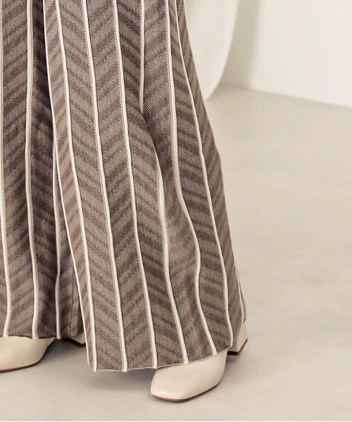 Bab（バブ）の「【WEB限定】ヘリンボーンジャガードニットパンツ（その他パンツ・レディース・ブラック/ベージュ/モカ・FREE）」の11枚目の写真