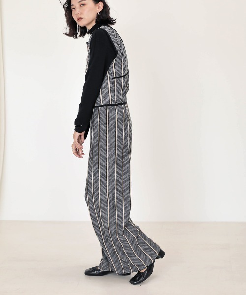 Bab（バブ）の「【WEB限定】ヘリンボーンジャガードニットパンツ（その他パンツ・レディース・ブラック/ベージュ/モカ・FREE）」の14枚目の写真