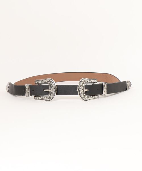 PairPair（ペアペア）の「ダブルバックルベルト（ベルト・レディース・ブラック/ブラウン/クリア/ブラック系その他・FREE）」の11枚目の写真