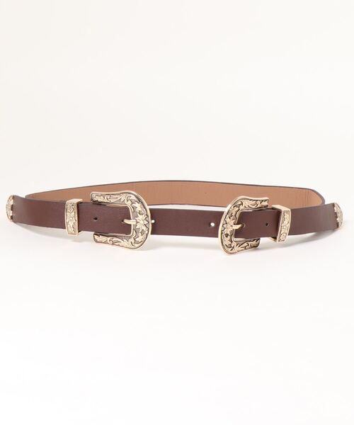 PairPair（ペアペア）の「ダブルバックルベルト（ベルト・レディース・ブラック/ブラウン/クリア/ブラック系その他・FREE）」の12枚目の写真